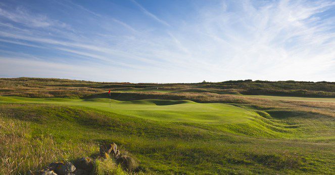 Most famous hole at Prestwick Golf Course, Scotland